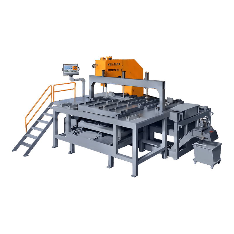 G5350/110-260 G5360/40-100 Rotasi Kecepatan Tinggi Mesin Gergaji Pita Balok CNC Hidrolik Daya Motor Servo