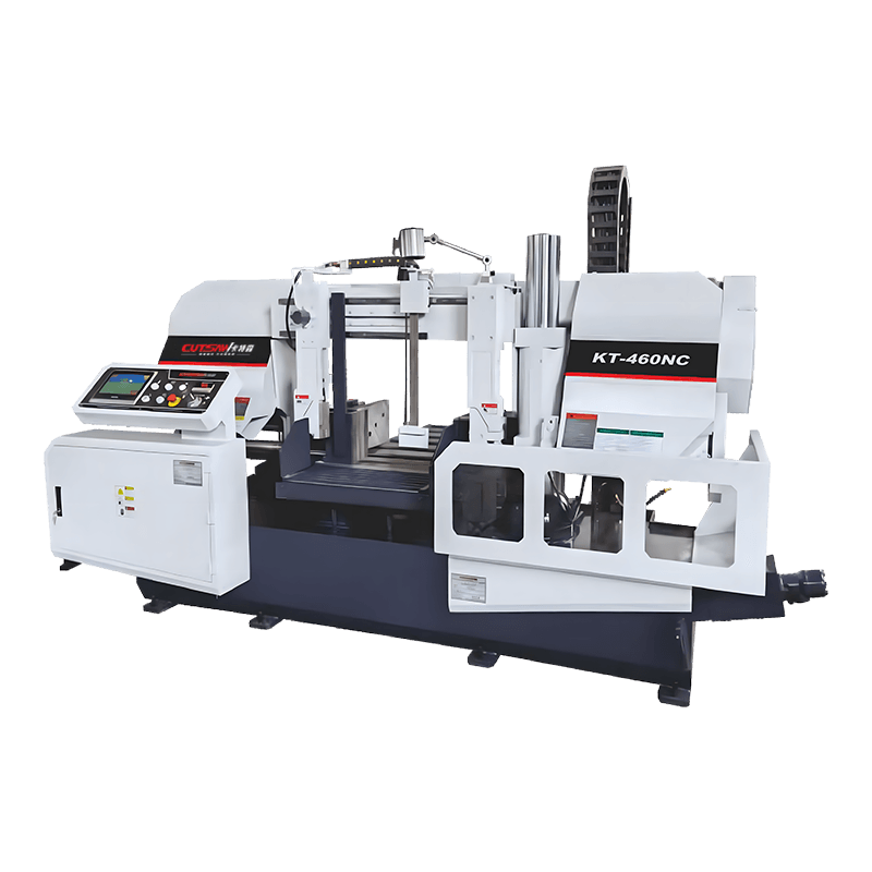 KT-460NC Mesin Gergaji Pita Logam Horisontal CNC yang Disesuaikan