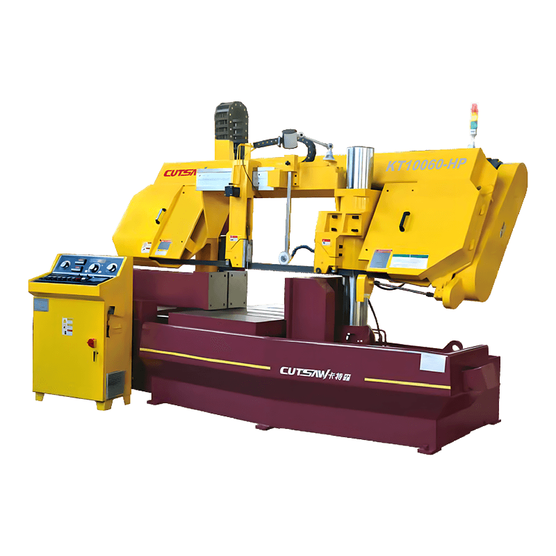 KT10060-HP Rangka Baja Tugas Berat CNC Mesin Gergaji Pita Pemotong Logam Otomatis