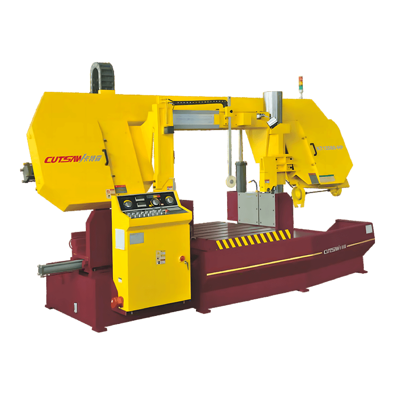KT12080-HP Mesin Gergaji Pita Kolom Ganda Horisontal Hidrolik Multifungsi